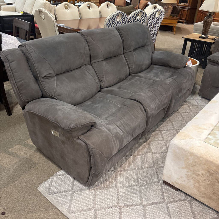 Grey Fabric Electric Reclining 3C Sofa (MAK)