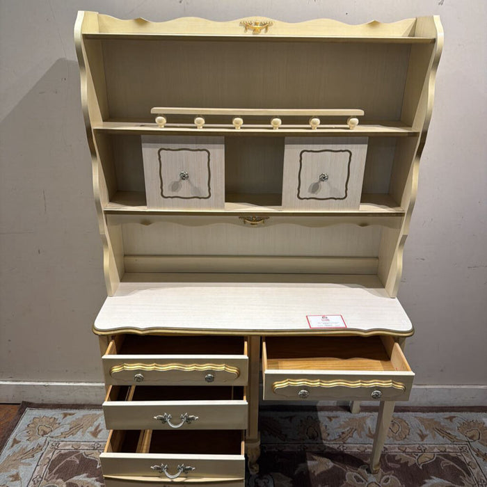 White Desk w/ Hutch Top (BAH)