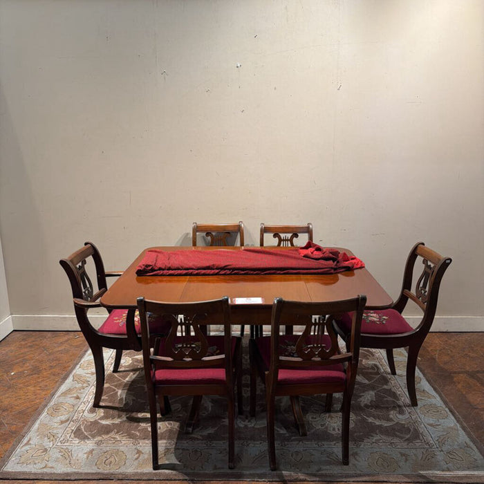 Dropleaf Dining Table W/ 6Ch+2L (AMK)