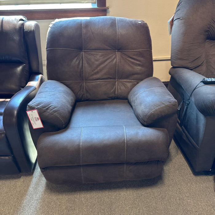 Brown Fabric Manual Recliner (LSH)