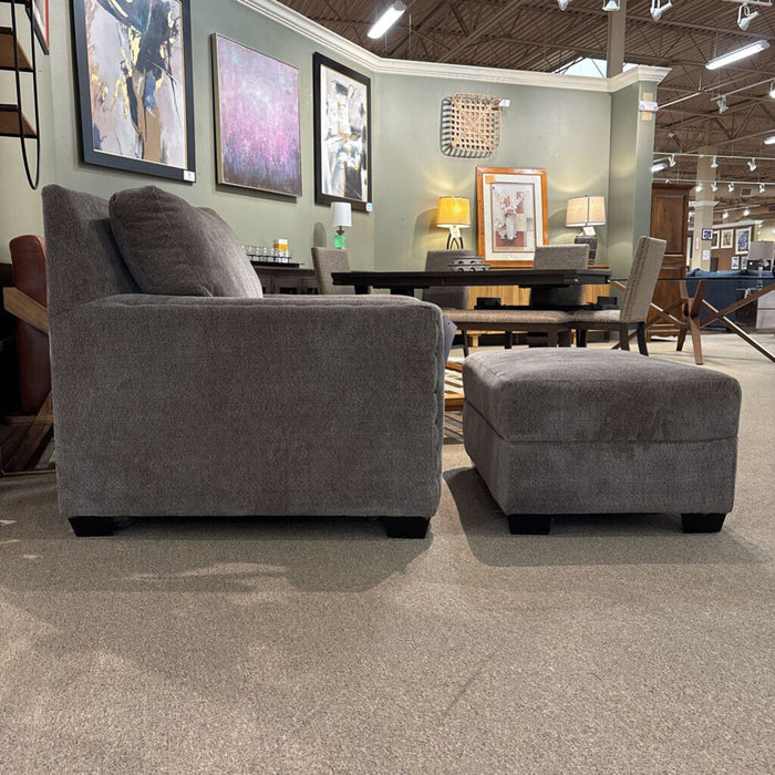 NH Grey Fabric Armchair w/ Otto(ATH)