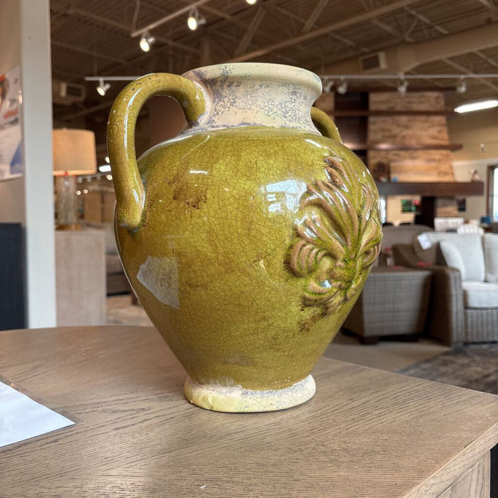 Bulbous Green Vase(LS)