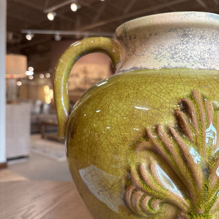 Bulbous Green Vase(LS)
