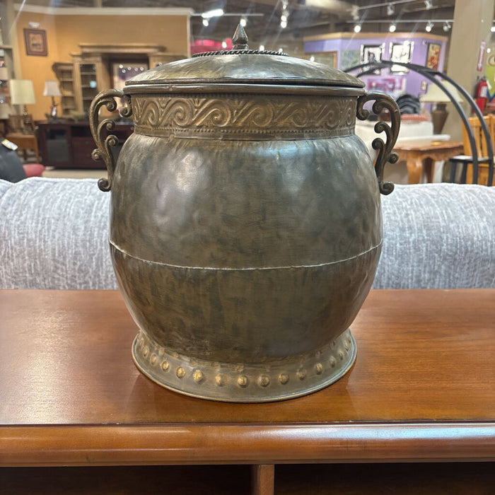 Large Metal Decor/Storage Vase(LS)