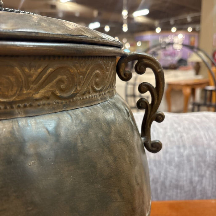 Large Metal Decor/Storage Vase(LS)