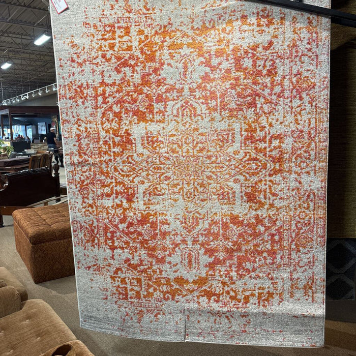 Orange Paisley Area Rug(BAH)