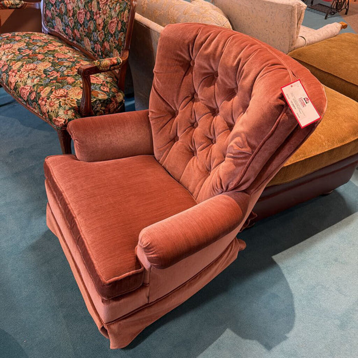 Tufted Brown/Pink Rocker Swivel CH(SK)