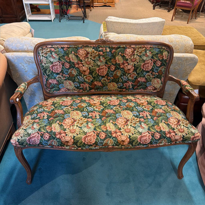 DW Floral Antique Bench(TI)