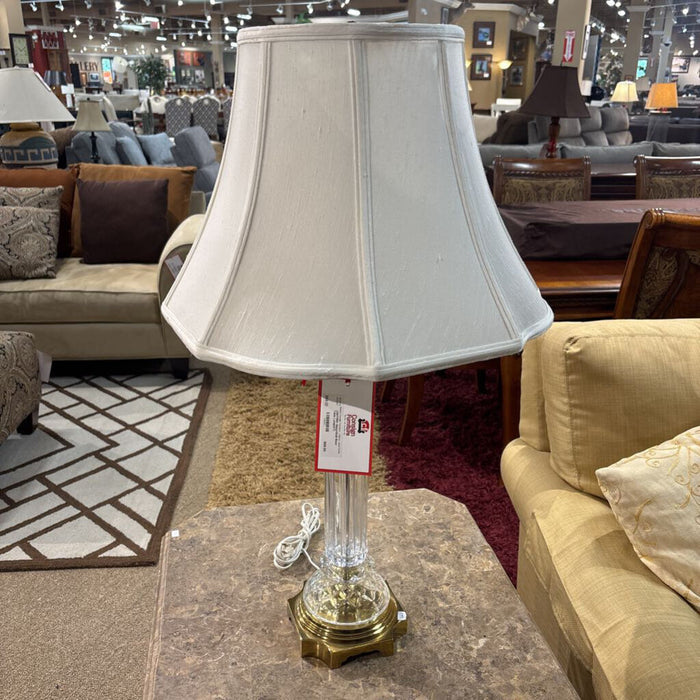 Glass/Gold Base Table Lamp(AT)