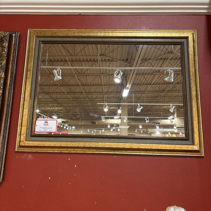 Large Gold/Brown Framed Mirror(BAH)