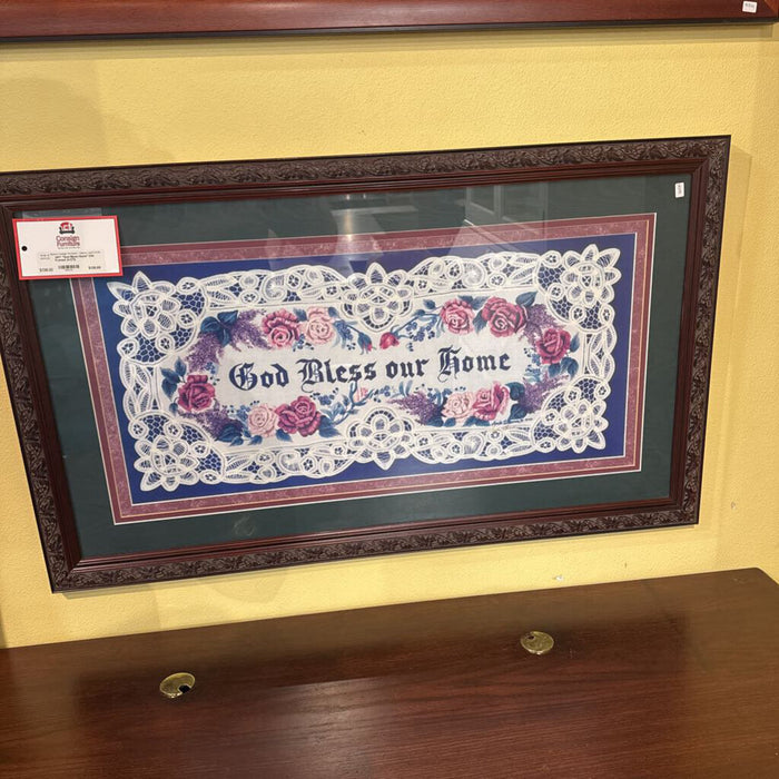 "God Bless Home" DW Framed Art(TI)