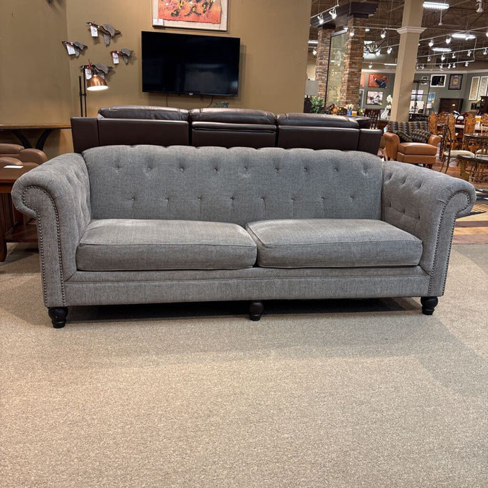 Tufted Grey Lena Sofa(KHK)
