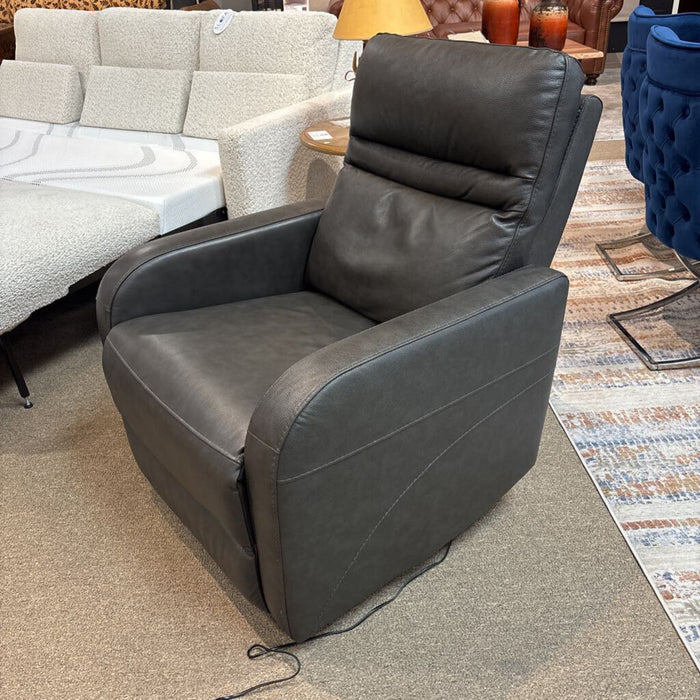 Grey Powered Leather Recliner(KLH)