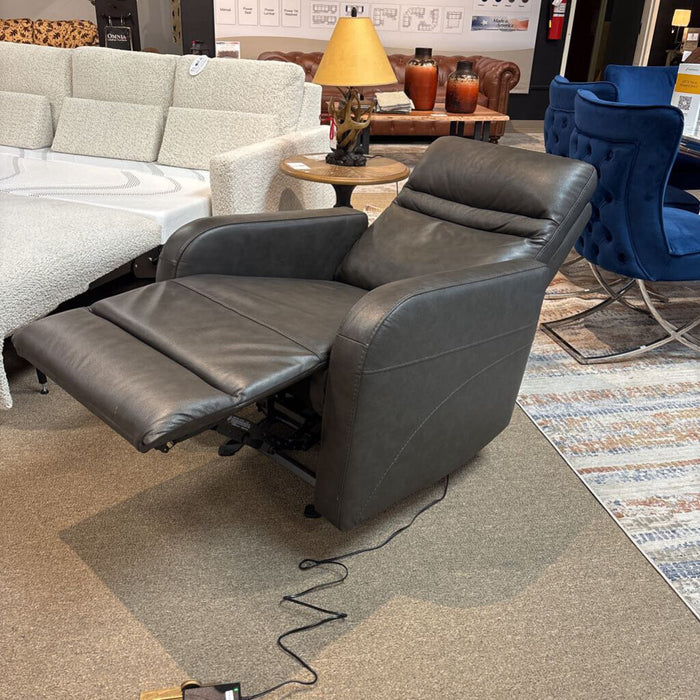 Grey Powered Leather Recliner(KLH)