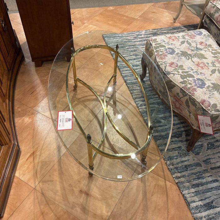 Brass GT Oval Coffee Table(SK)