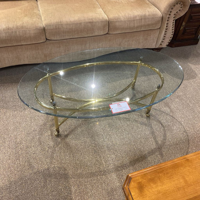 Brass GT Oval Coffee Table(SK)
