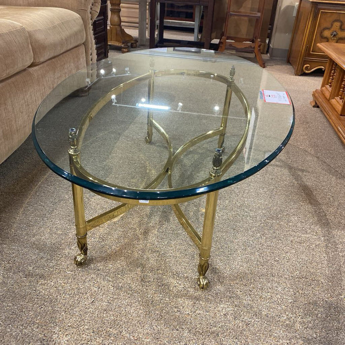 Brass GT Oval Coffee Table(SK)