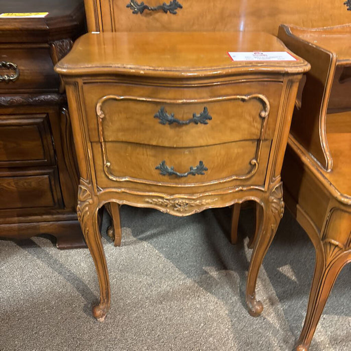 Tall LW Antique 2-Drawer Nightstand(AT)