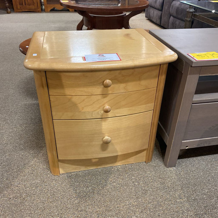 2-Drawer Lightwood Nightstand (AT)