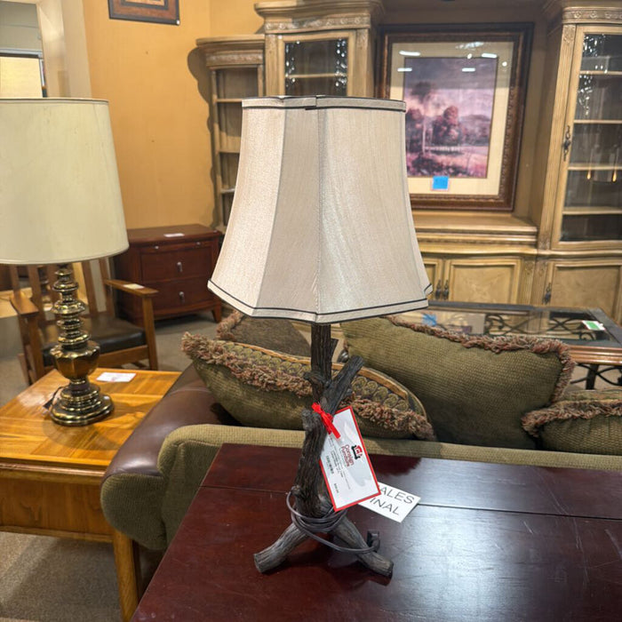 Wood Table Lamp+Shade (AT)