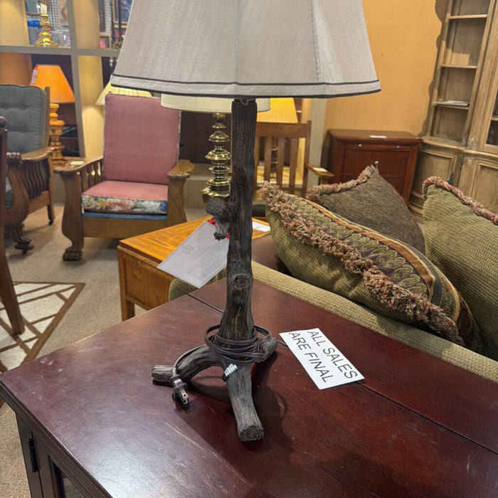Wood Table Lamp+Shade (AT)