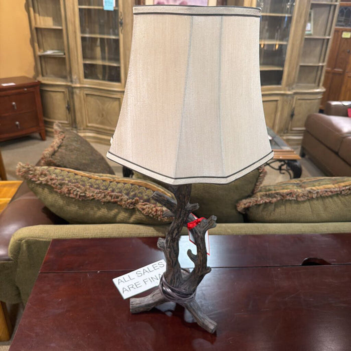 Wood Table Lamp+Shade (AT)