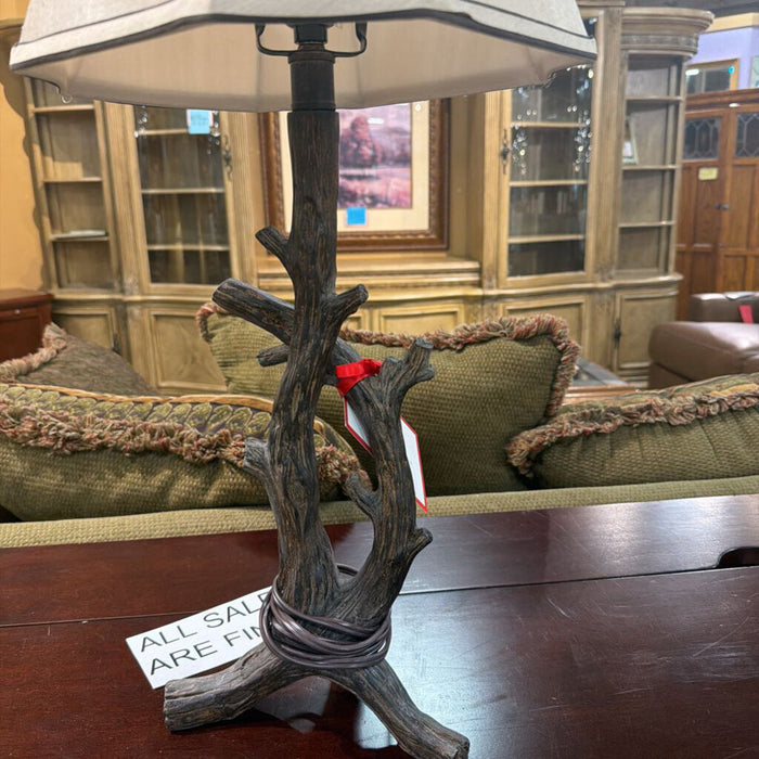 Wood Table Lamp+Shade (AT)
