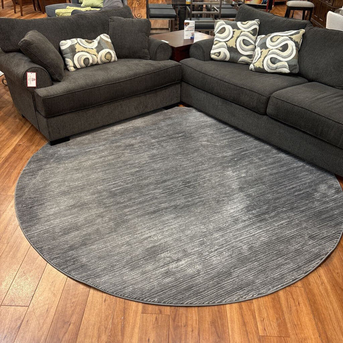 Round Grey Large Rug (BCK)