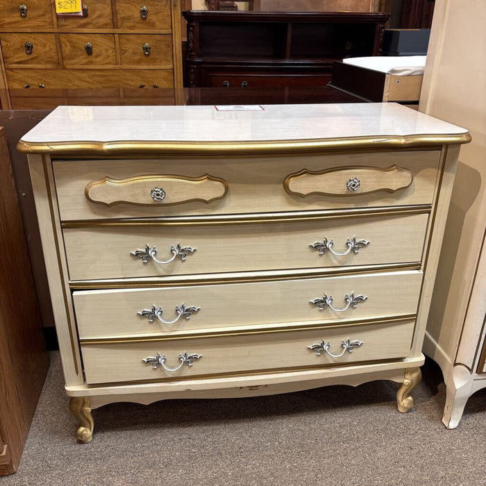 3-Drawer Sm Dresser + Gold Trim (BAH)