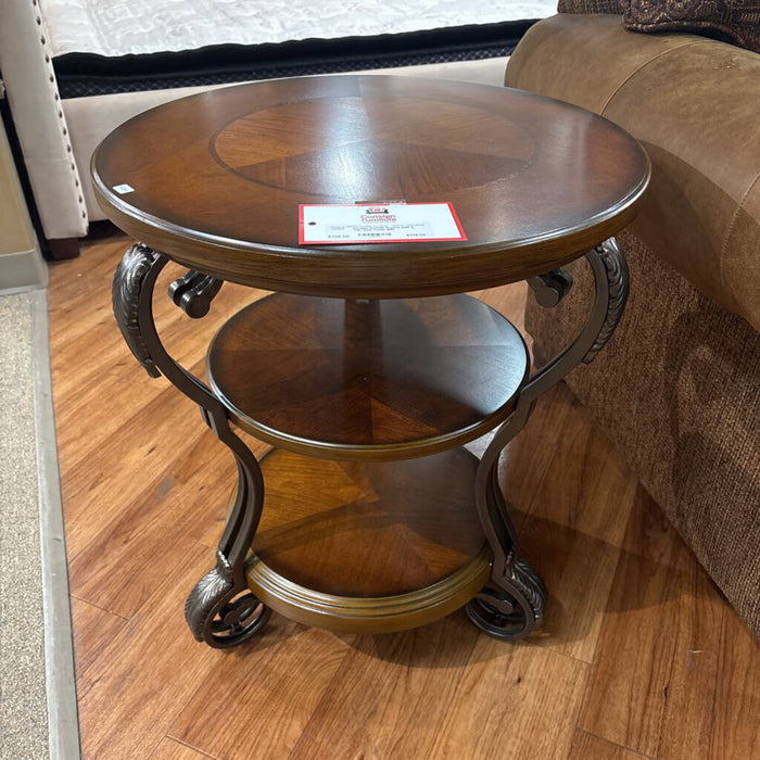 Round DW 3 Tier End Table (MI)