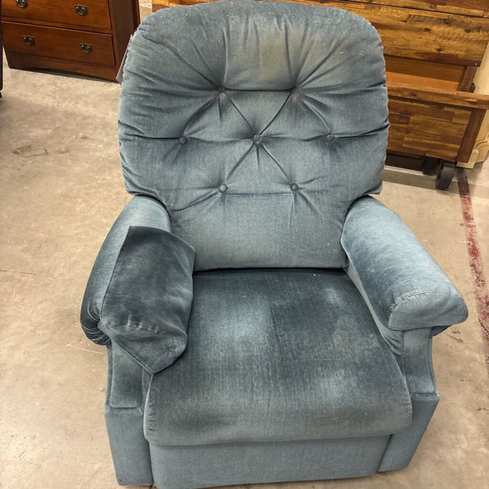 Blue Fabric Recliner (BII)