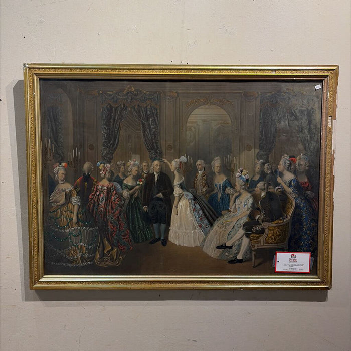 Gold Framed Ben Franklin Art (BAH)