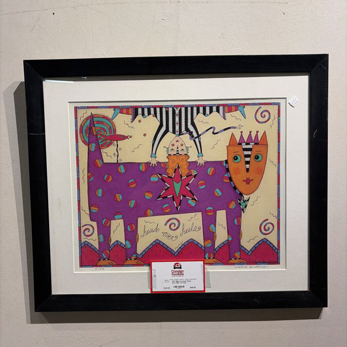 Black Framed "Head Over Hills" Art (LS)