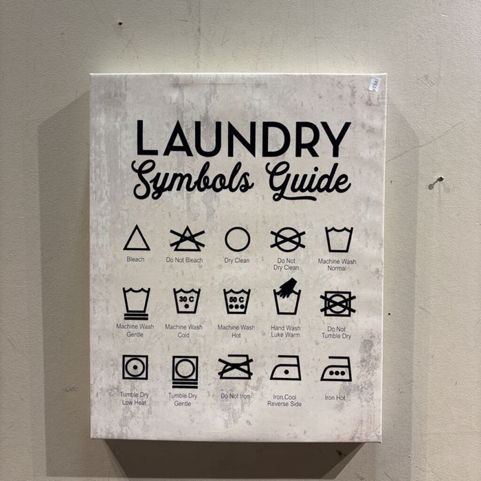 Laundry Symbol Guide Canvas (LS)