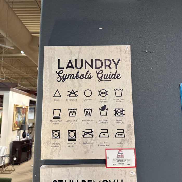 Laundry Symbol Guide Canvas (LS)