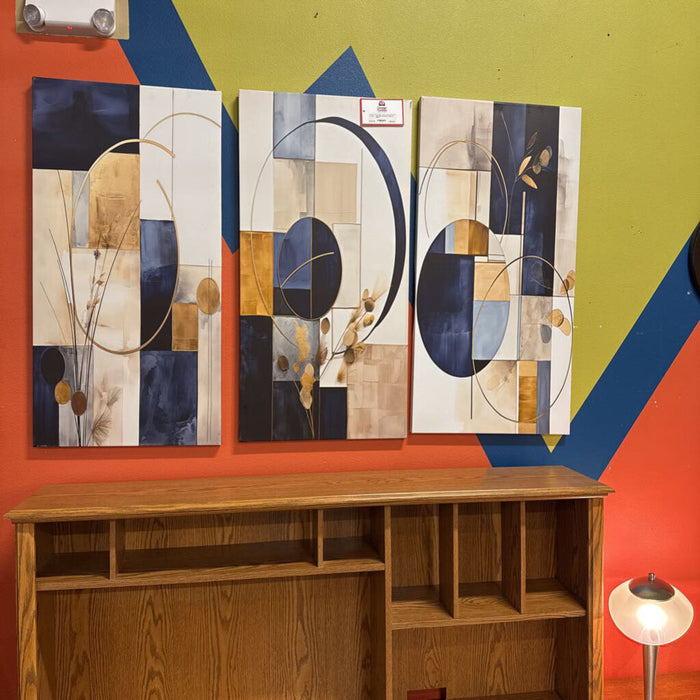 Blue Geometric Wall Art (BAH)