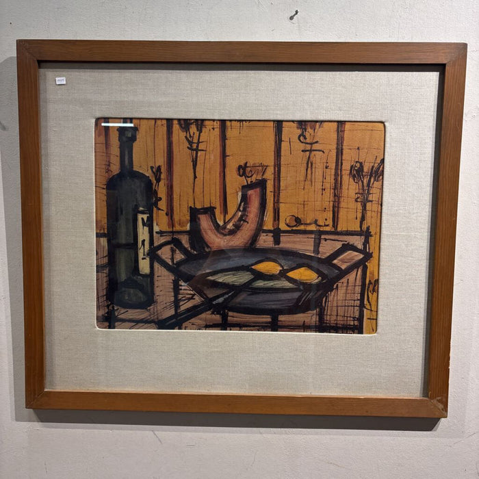 DW Larger Framed Wine/Eggs Art (AT)