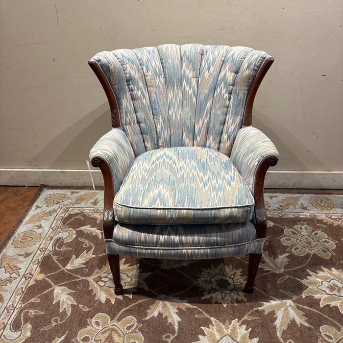 Wood Trim Fabric Patterned Ch (IA)