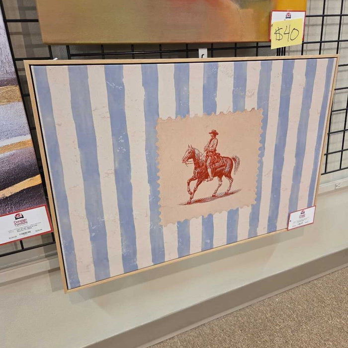 Large Frame Western Cowboy Art (LHH)