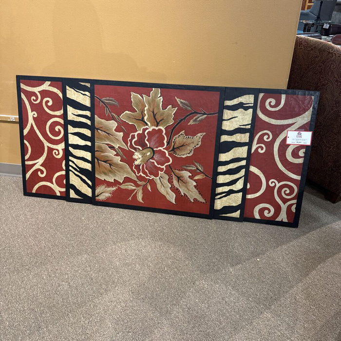 Red Float/ Zebra Wall Art (TI)
