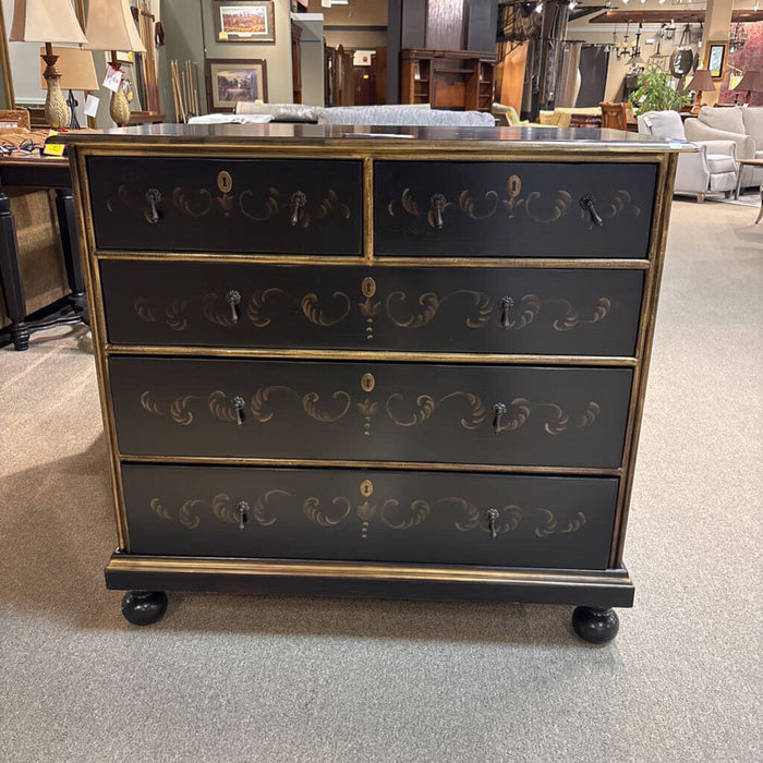 Black Painted 5-Drawer Dresser (BTK)