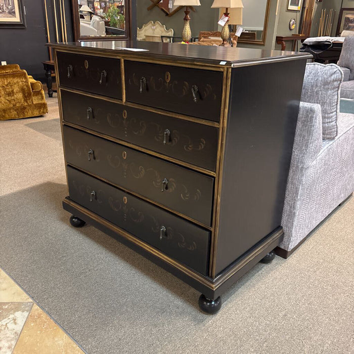 Black Painted 5-Drawer Dresser (BTK)