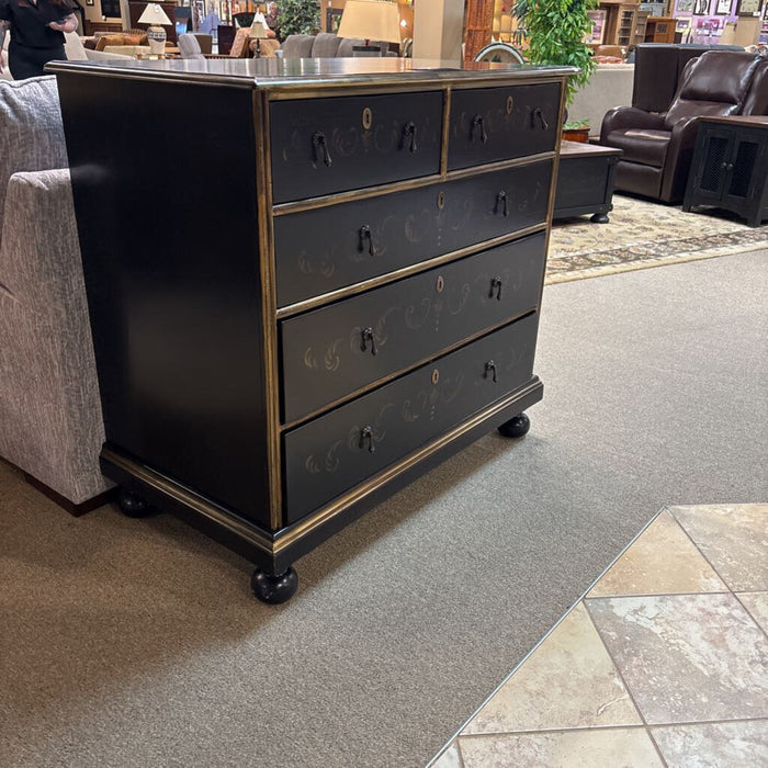 Black Painted 5-Drawer Dresser (BTK)