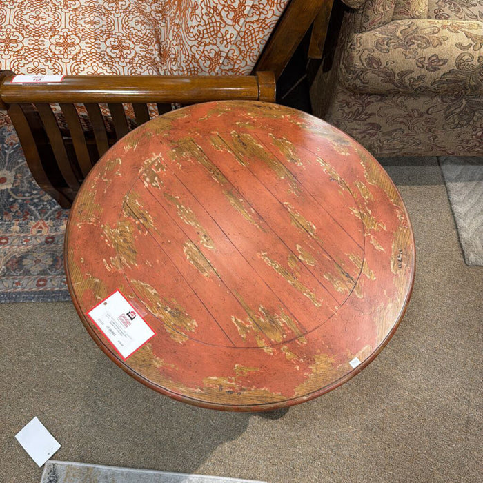 Antique Red Double End Table (SK)