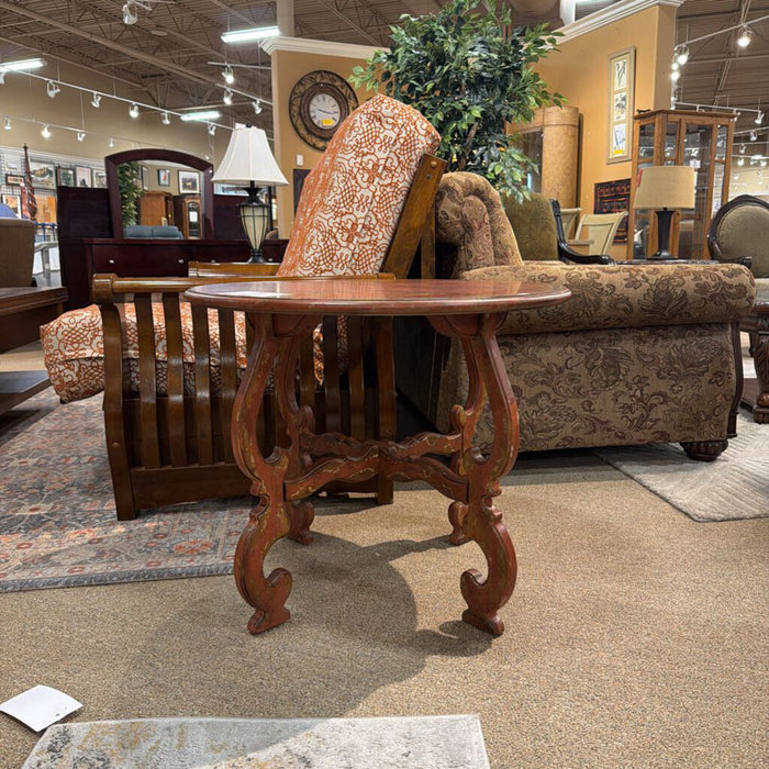 Antique Red Double End Table (SK)