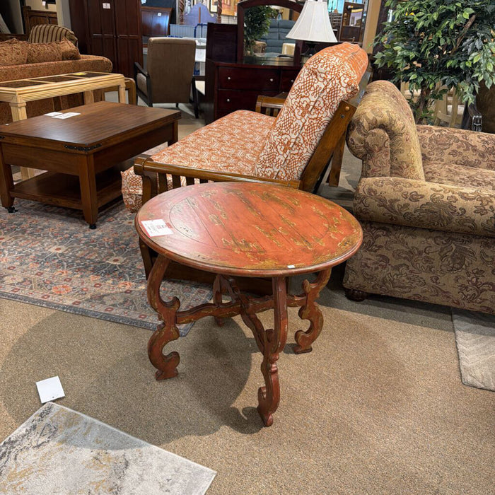Antique Red Double End Table (SK)