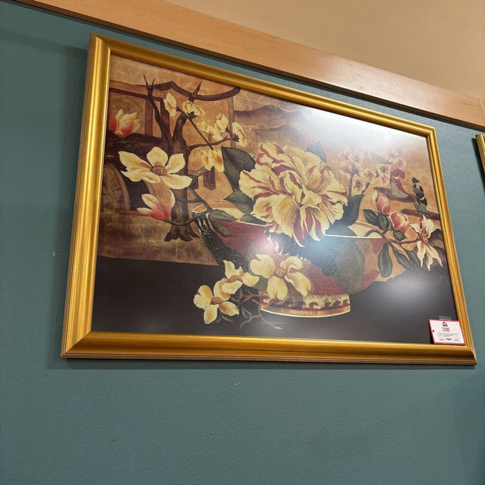 Asian Floral Dish Artwork (TI)