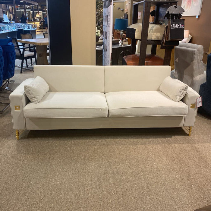 Velvet White Sofa (SHK)