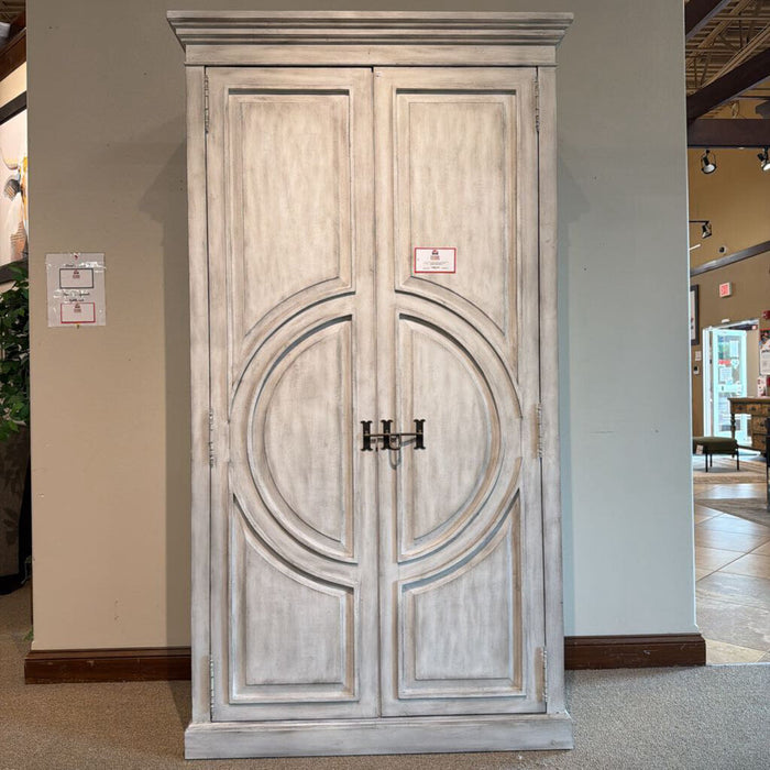 White 2-Door Hooker Cabinet(LCLH)
