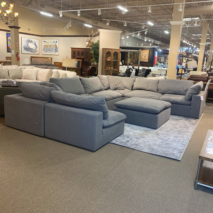 7 pc Grey Cloud Sectional (LSHH)